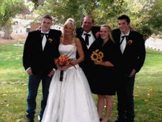 A wedding party at the preserve